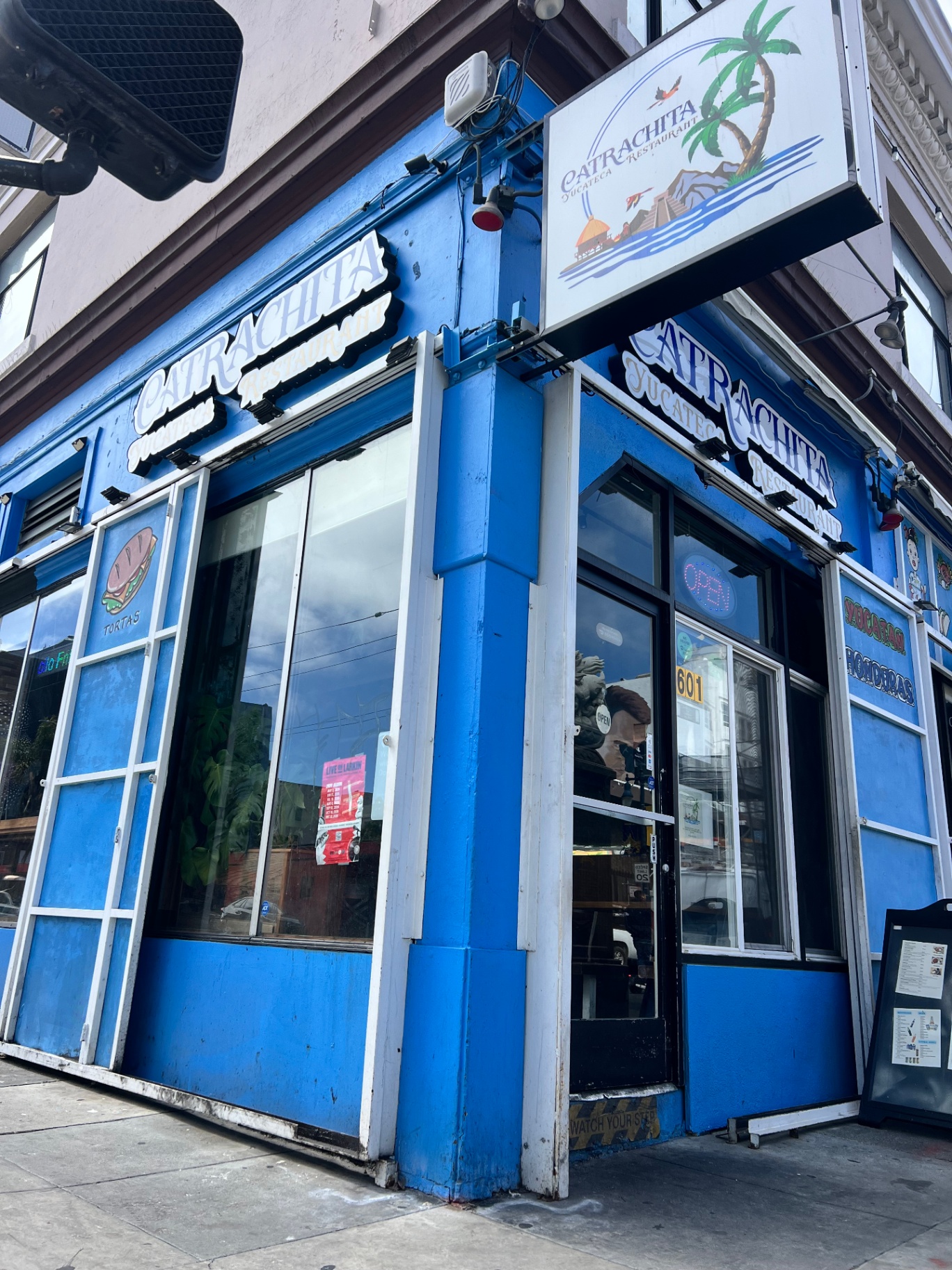 Catrachita Yucateca storefront — 601 Larkin St, San Francisco